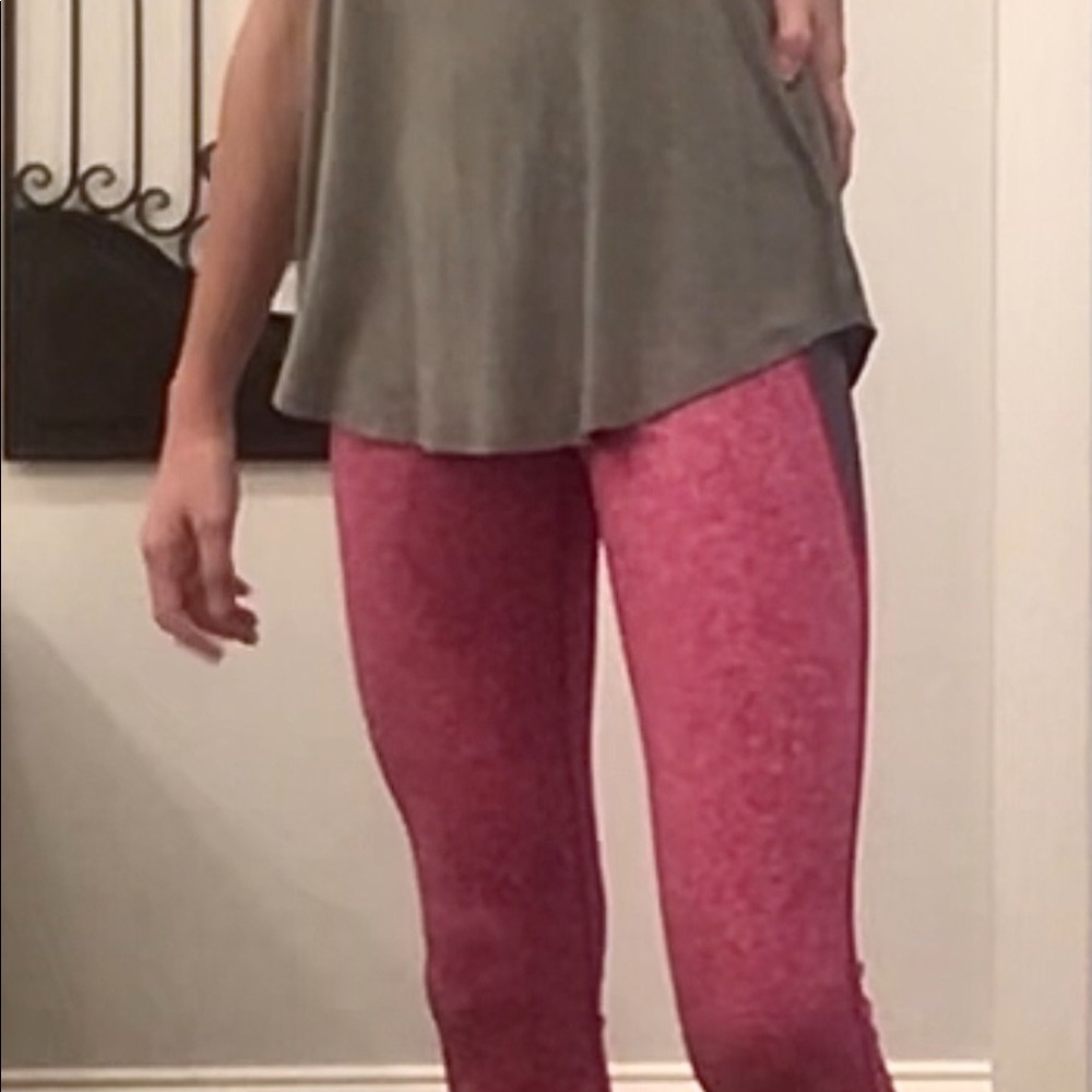 Pink and grey Zella leggings